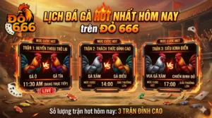 Do666 có bao nhiêu trận đá gà hot diễn ra hôm nay