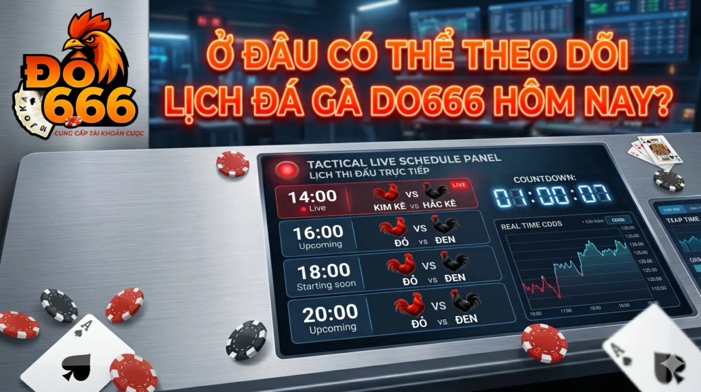 Ở đâu có thể theo dõi lịch đá gà Do666 hôm nay?