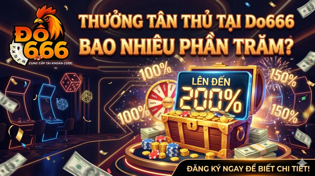 Thưởng tân thủ tại Do666 bao nhiêu phần trăm?
