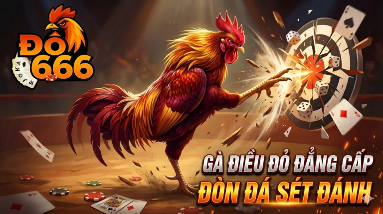 Gà điều đỏ Do666 gây ấn tượng với đòn đá mạnh