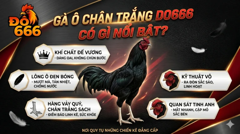 Gà ô chân trắng Do666 có gì nổi bật?